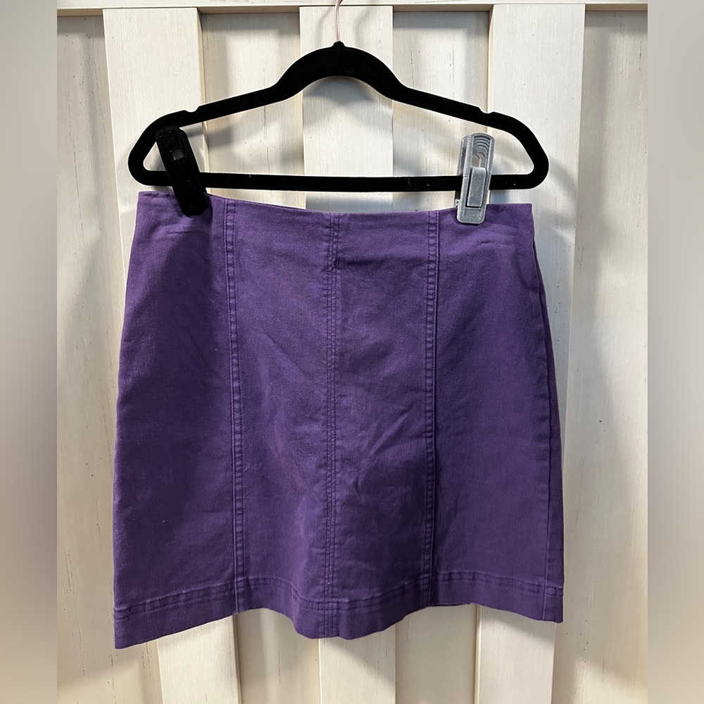 Newbury Kustom Purple Mini Pencil Skirt for Casual Wear